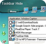 Hide Taskbar 1.8 - Show or hide the taskbar for PC