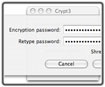 Crypt 1.2 for Mac - The application encrypts and decrypts files for MAC