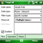 MagiCall for Windows Mobile 2.3.3 - Applications for Windows Mobile barring