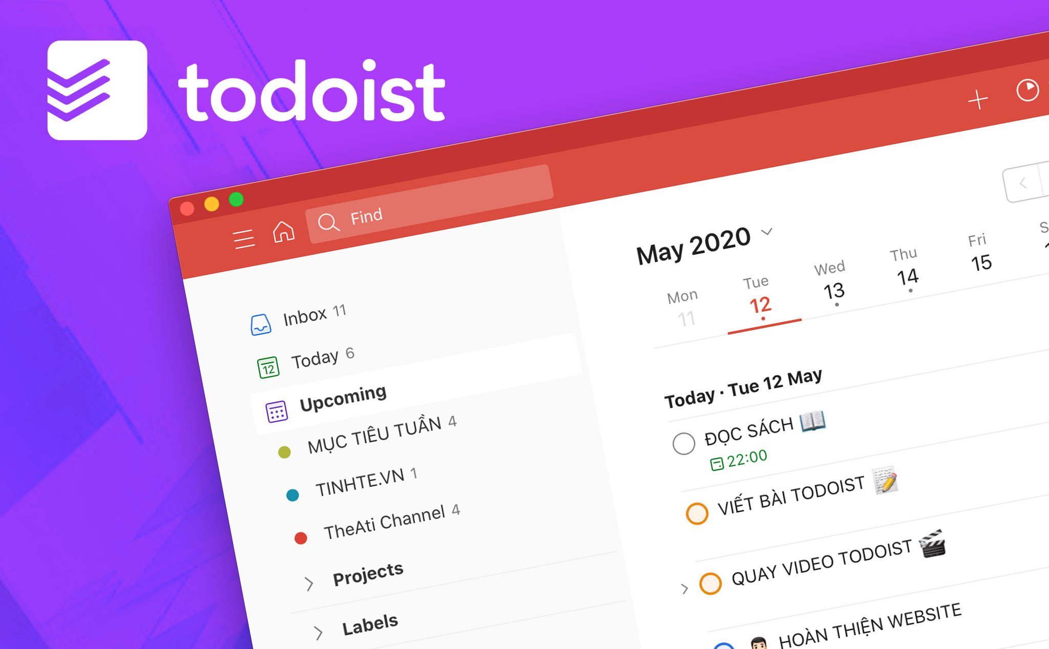 todoist premium put tasks on calendar